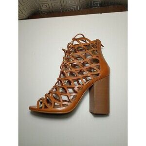 ALDO laceup caged heel open toe. size 10